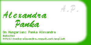 alexandra panka business card
